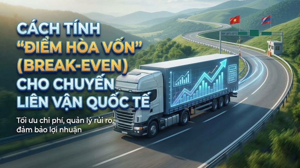 Cách tính "điểm hòa vốn" (Break-even) cho chuyến liên vận quốc tế