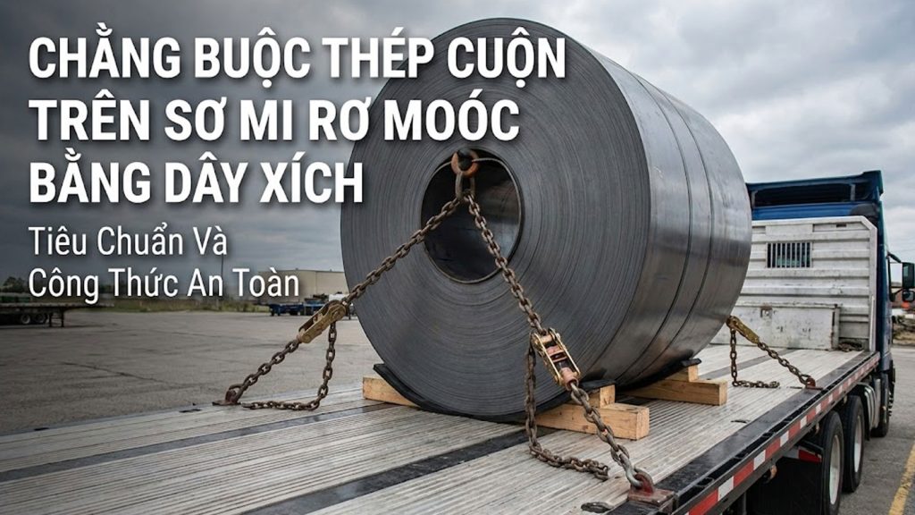 Chằng Buộc Thép Cuộn Trên Sơ Mi Rơ Moóc Bằng Dây Xích: Tiêu Chuẩn Và Công Thức An Toàn