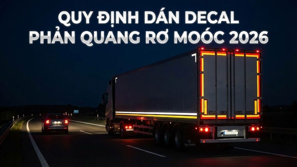 Quy định về dán decal phản quang sơ mi rơ moóc tại Việt Nam 2026