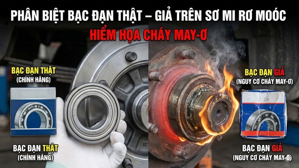 Phân Biệt Bạc Đạn (Vòng Bi) Thật – Giả Trên Sơ Mi Rơ Moóc: Hiểm Họa Cháy May-Ơ