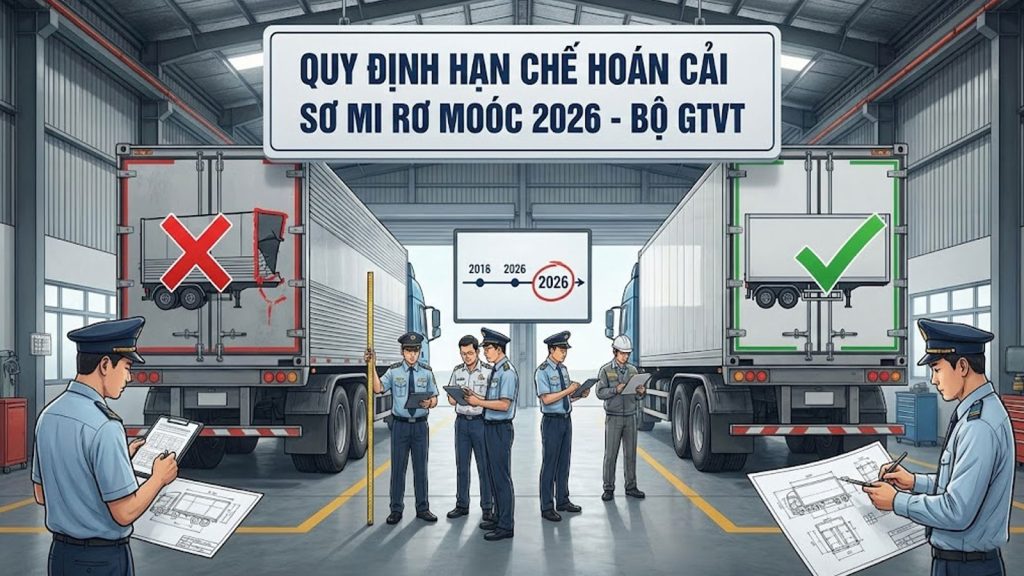 Sơ mi rơ moóc hoán cải công năng: Những dòng nào bị hạn chế năm 2026?