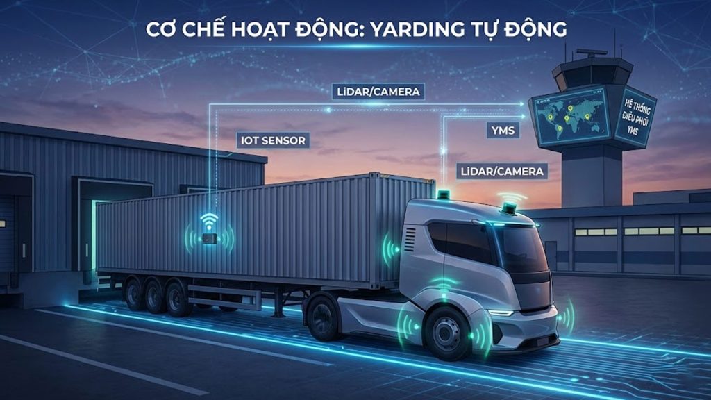 Sơ mi rơ moóc tự hành trong kho bãi (Yarding): Xu hướng không người lái