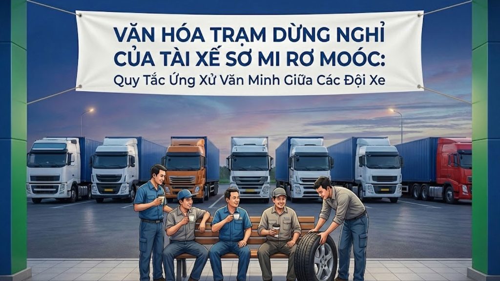 Văn Hóa Trạm Dừng Nghỉ Của Tài Xế Sơ Mi Rơ Moóc: Quy Tắc Ứng Xử Văn Minh Giữa Các Đội Xe