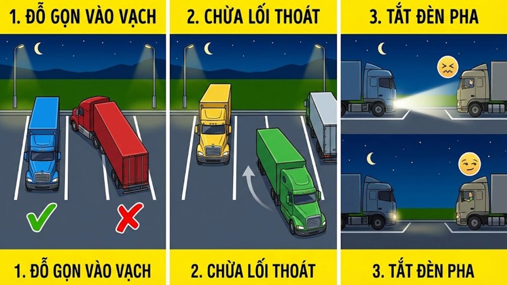 Văn Hóa Trạm Dừng Nghỉ Của Tài Xế Sơ Mi Rơ Moóc: Quy Tắc Ứng Xử Văn Minh Giữa Các Đội Xe