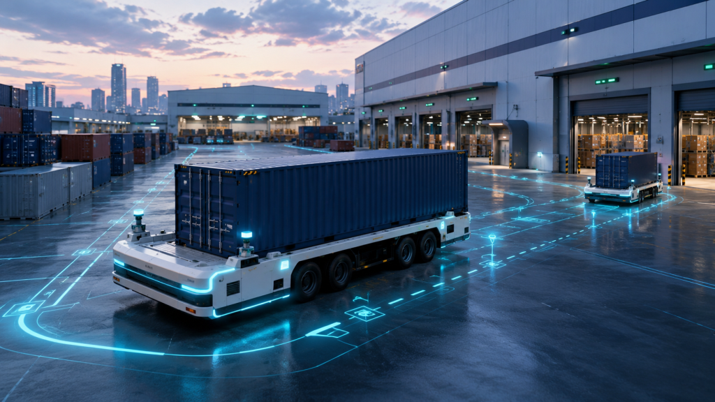 LOGISTICS 4.0: TƯƠNG LAI CỦA MOÓC TỰ HÀNH TRONG KHO BÃI THÔNG MINH