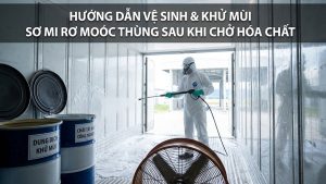 Cách khử mùi và làm sạch sơ mi rơ moóc thùng sau khi chở hàng hóa phẩm