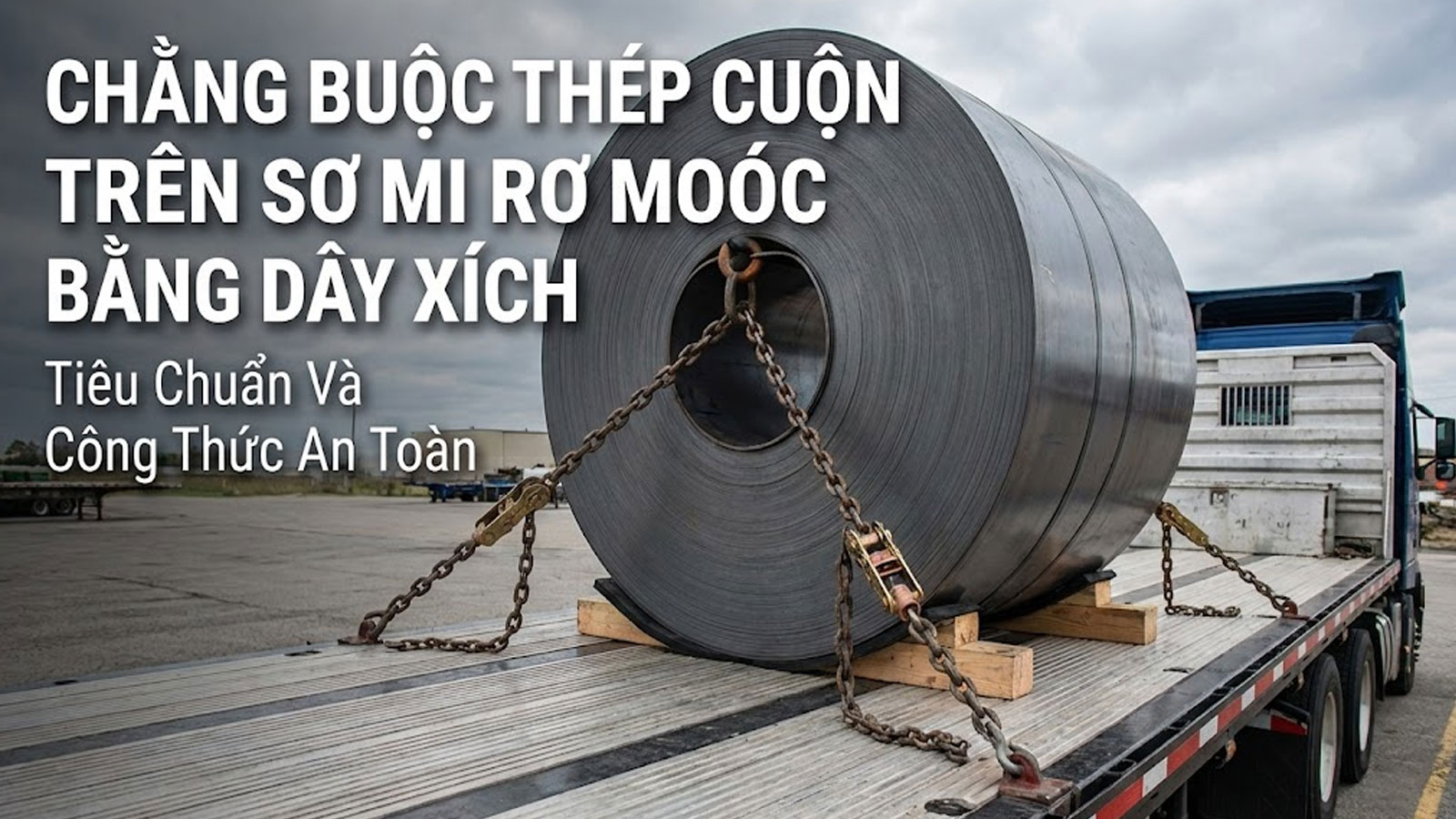 Chằng Buộc Thép Cuộn Trên Sơ Mi Rơ Moóc Bằng Dây Xích: Tiêu Chuẩn Và Công Thức An Toàn
