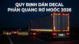 Quy định về dán decal phản quang sơ mi rơ moóc tại Việt Nam 2026