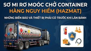 Sơ Mi Rơ Moóc Chở Container Hàng Nguy Hiểm