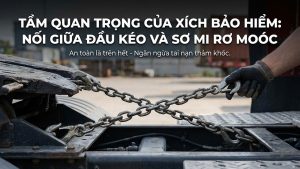 Tầm quan trọng của xích bảo hiểm nối giữa đầu kéo và sơ mi rơ moóc