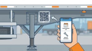 Ứng dụng mã QR quản lý lịch trình bảo trì dán trực tiếp trên sơ mi rơ moóc