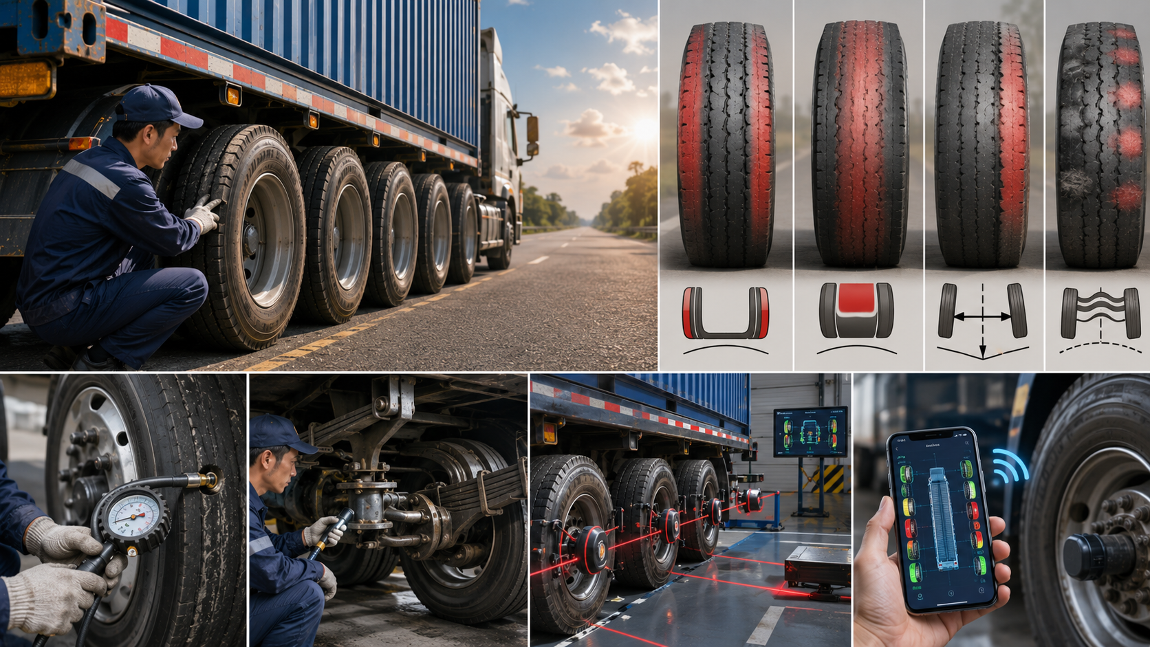 CÁCH NHẬN BIẾT LỐP XE MOÓC BỊ LỖI MÒN VẸT ĐỂ XỬ LÝ SỚM: KỸ THUẬT BẢO TRÌ XE MOÓC CHUYÊN SÂU 2026