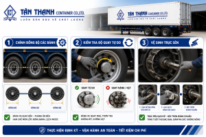 HƯỚNG DẪN CHỈNH PHANH MOÓC BẰNG TAY ĐÚNG KỸ THUẬT AN TOÀN: CHỈNH TRỤC SÊN PHANH ĂN ĐỀU, KHÔNG NÓNG