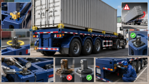 THỦ TỤC XE MOÓC: TẦM QUAN TRỌNG CỦA VIỆC SỬ DỤNG KHÓA CONTAINER CHUẨN